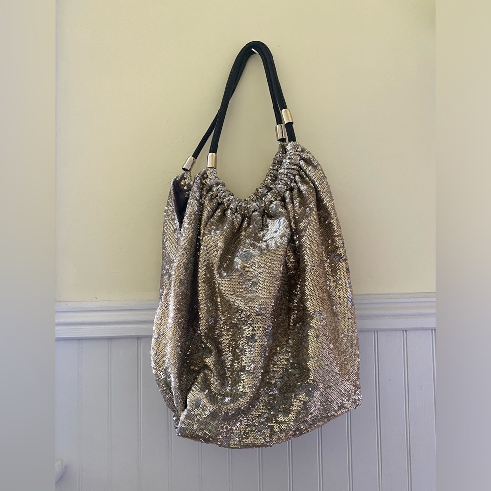 Steve Madden Gold Sequin Purse